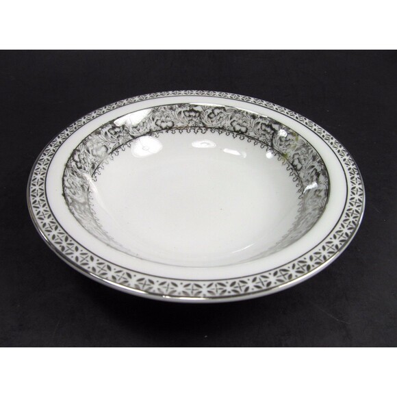 Kutani Hand Painted Floral Platinum Berry Sauce Bowls 5.5" Bundle of 7 - Picture 1 of 7